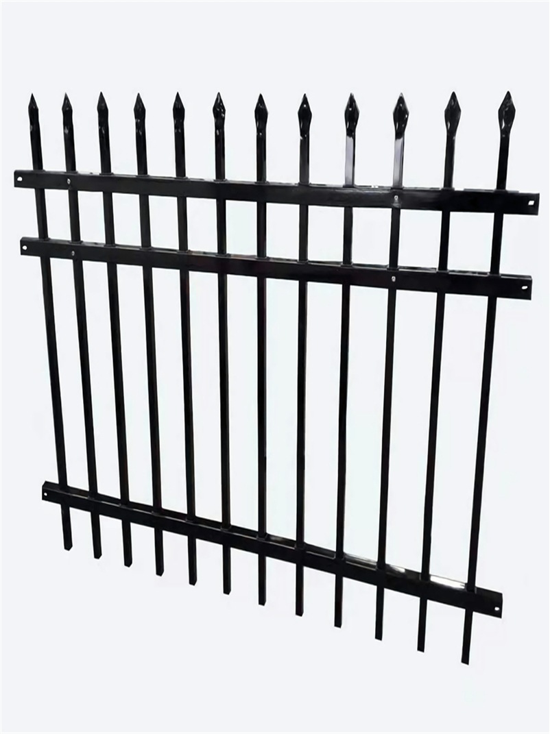 静电喷塑简易锌钢围墙护栏学校庭院装饰栏杆别墅铁艺栅栏户外围栏