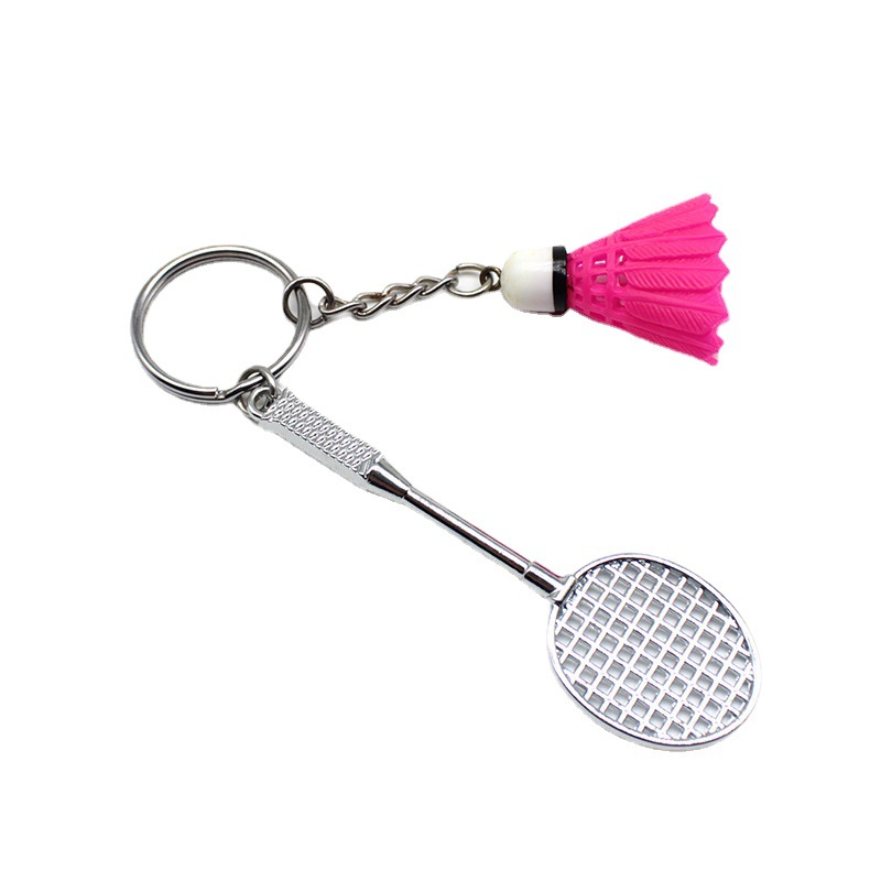 Badminton Keychain Hanging Decoration Creative Gift Badminton Accessories Mini Crafts Cartoon Key Chain Ring