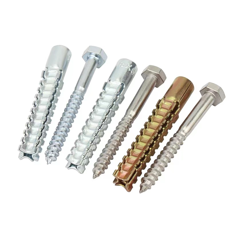 Hollow Serrated Gecko Christmas Tree Gecko Light Expansion Bolt Iron Expansion Screw