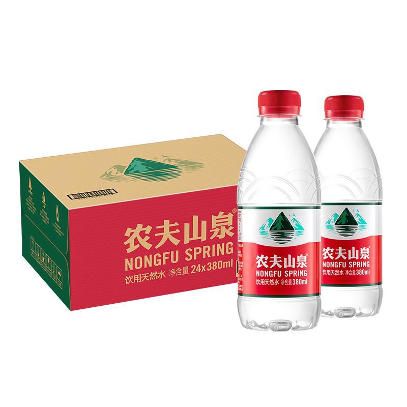 矿泉水小瓶农夫山泉饮用水饮用水380ml*24瓶整箱装量大从优包邮