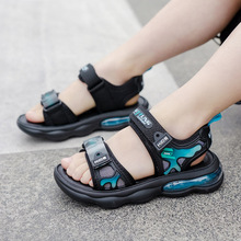 男童凉鞋2024夏季新款韩版软底牛皮儿童鞋子中大童气垫男孩沙滩鞋