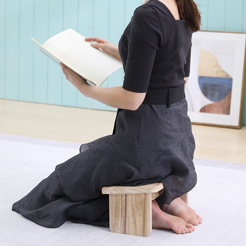 实木禅修凳拜佛凳折叠凳喝茶跪凳跪坐凳打坐坐垫正坐凳跪坐椅矮凳