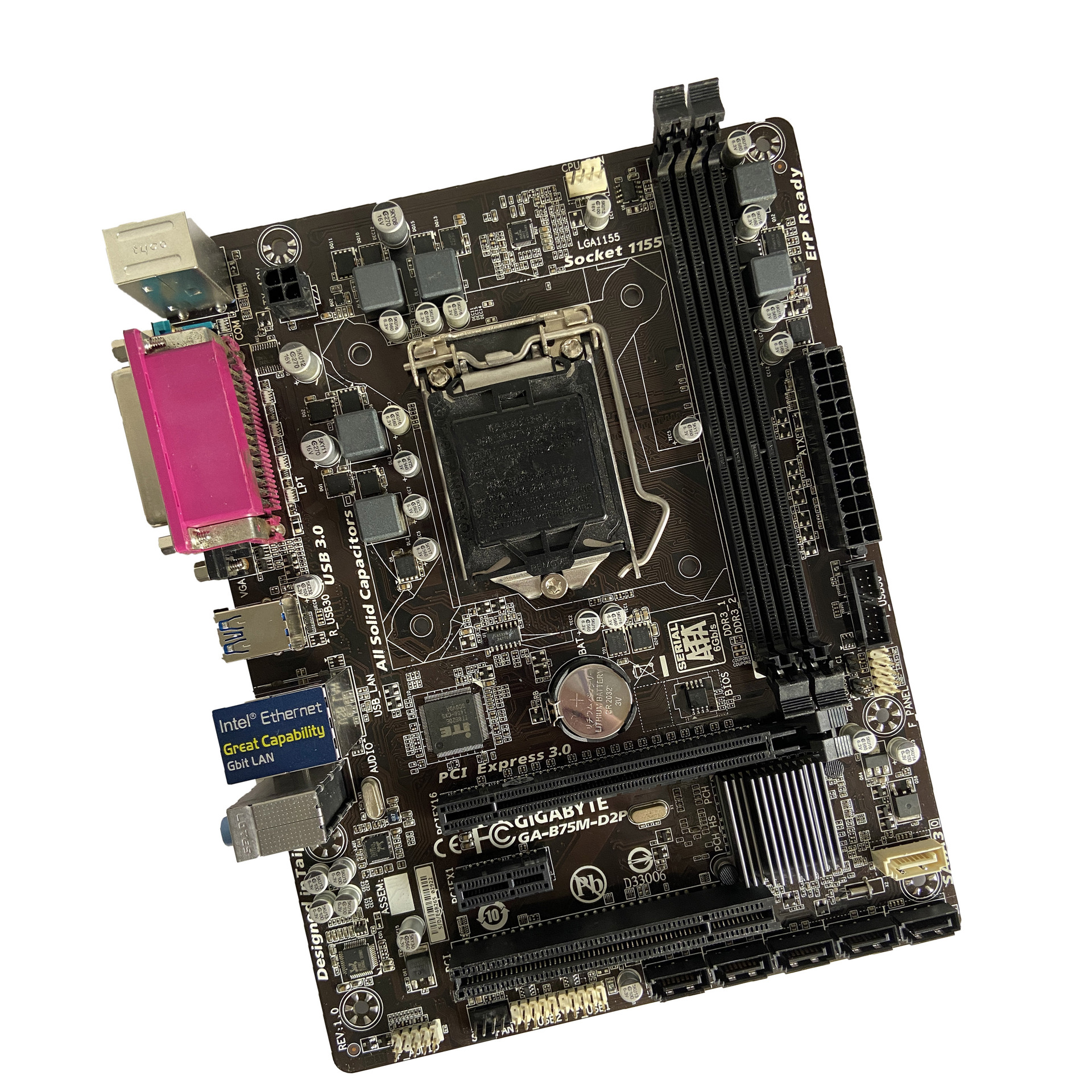 适用于技嘉b75m-d2p电脑主板1155针内存ddr3 micro atx板型