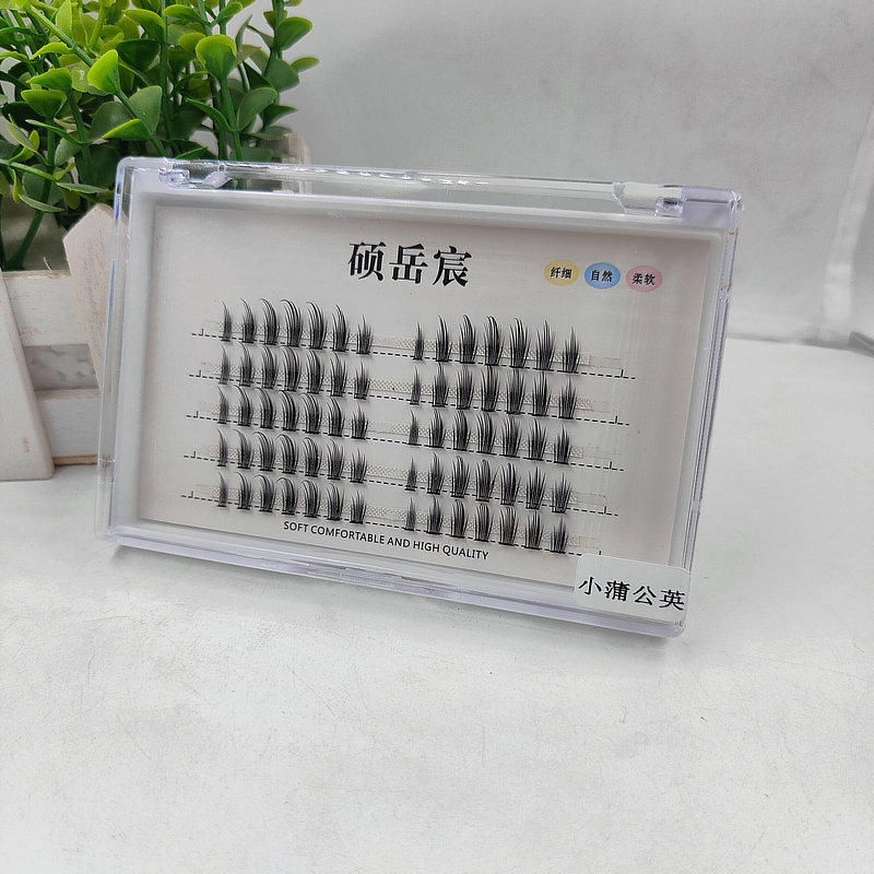 Wholesale Segment False Eyelashes Single Cluster Internet Celebrity Stage Makeup Size Devil Icicle Dandelion 7 14 Grafting Eyelashes