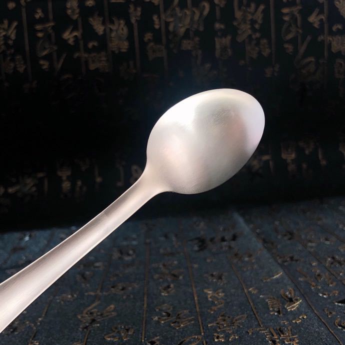 足银999百福勺子调羹纯银餐具实用汤匙银勺子咖啡勺家用送礼摆件