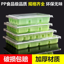 速冻饺子盒一次性水饺盒20格外卖饺子打包盒商用分格批发带盖