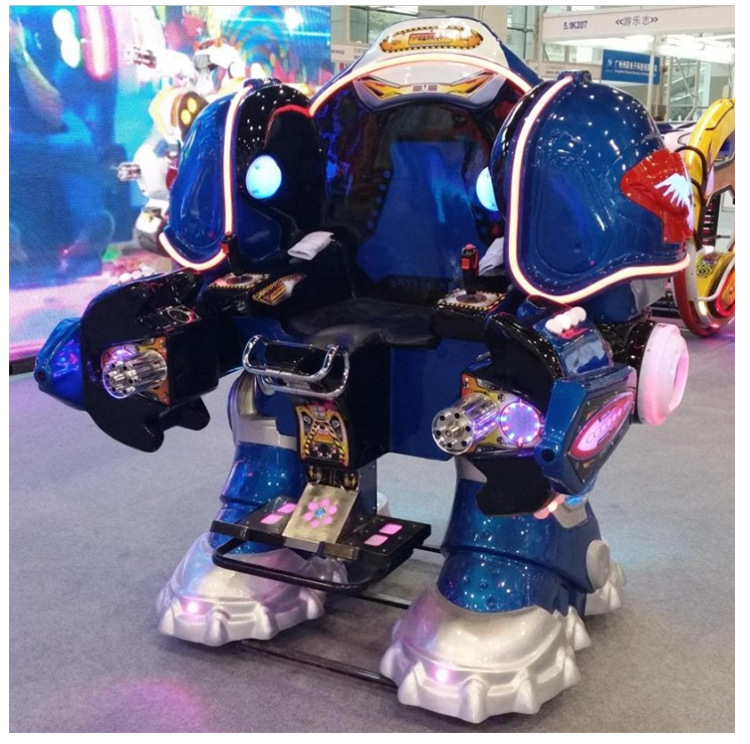 新款大型战火金刚电动游乐机器人广场游乐出租设备亲子游戏机器人