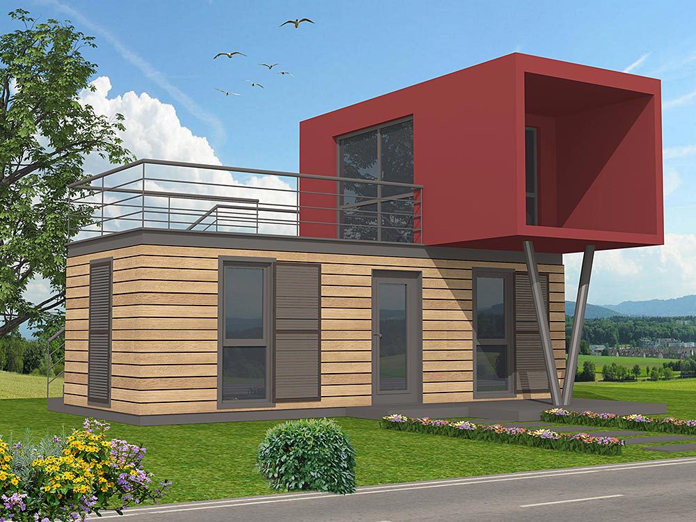 0成交0平方米轻钢方舱房屋企业安装农村集装箱治安亭接集装箱小别墅箱