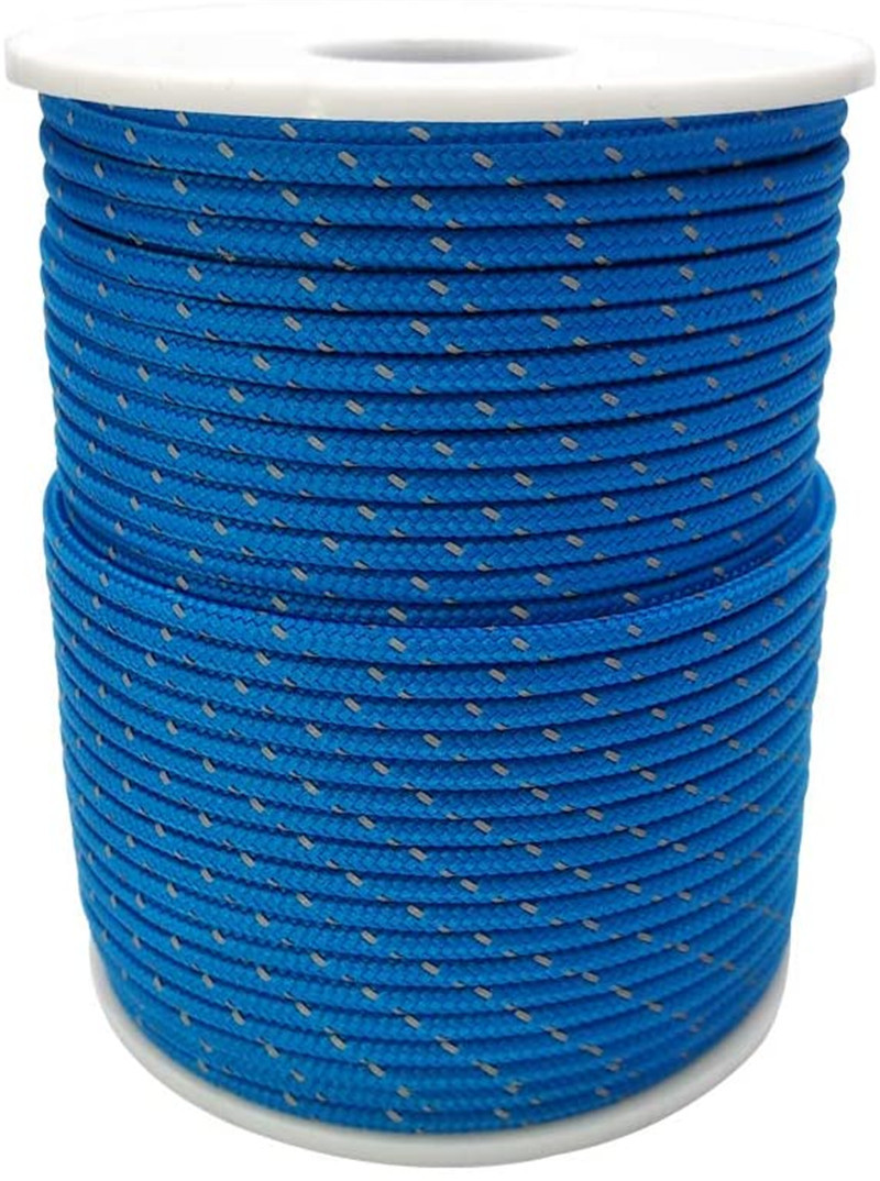 2mm反光帐篷绳 帐篷天幕固定绳 夜光反光风绳带绳扣晾衣绳