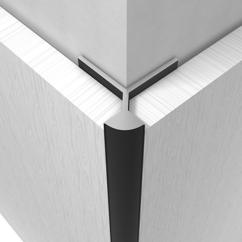 铝合金瓷砖阳角收边条钛金装饰线条收口金属压条人字形护墙板护角