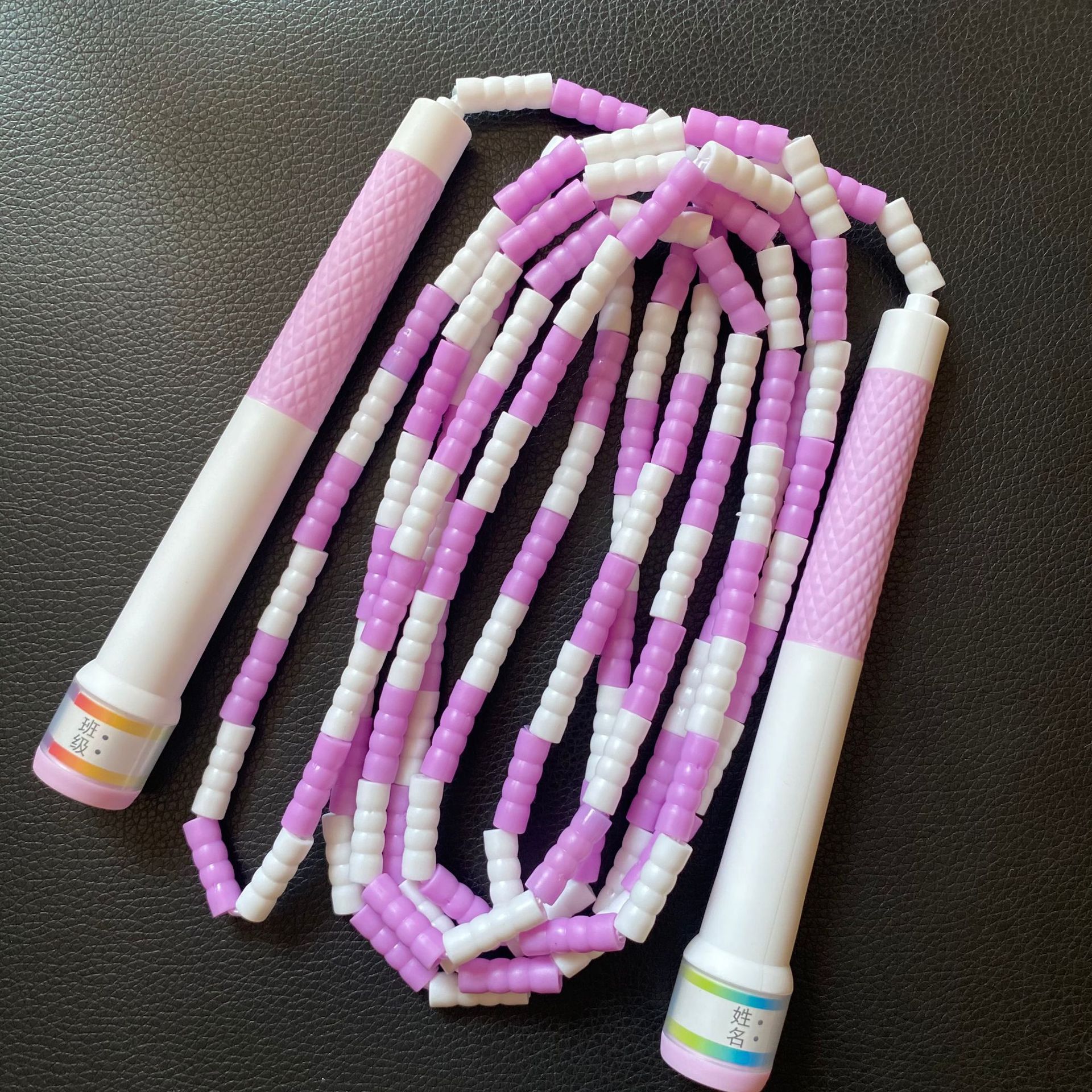 珠节花样跳绳幼儿园初学可调节竹节绳子花式小学生儿童专用跳绳子