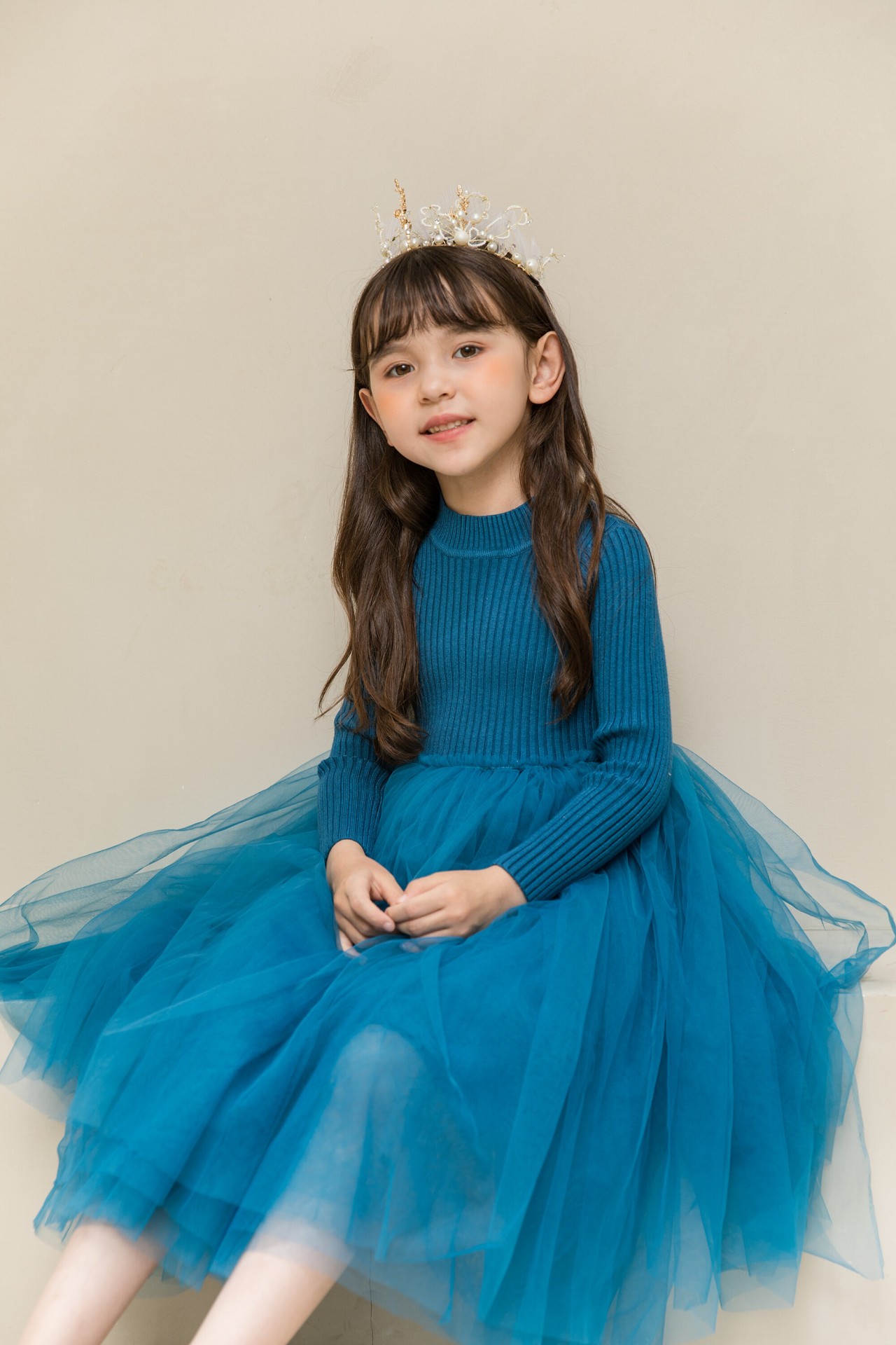 女童秋装洋气连衣裙宝宝4五5六6七7八九岁小女孩毛衣儿童公主裙子