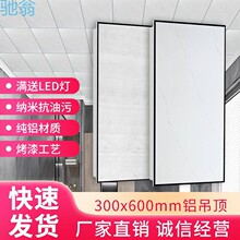 skQ集成吊顶300*600铝扣板 卫生间厨卧阳台全屋天花吊顶自装材料