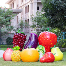 户外园林蔬菜水果玻璃钢雕塑草莓白菜售楼部农场草坪装饰摆件