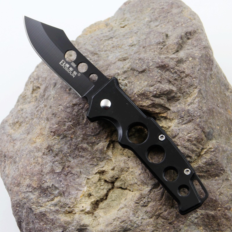 博斯顿986不锈钢折叠刀 高硬度随身携带小刀 野外求生开刃刀 军刀