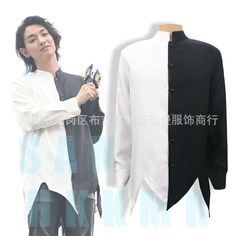 鑫博缘托雷基亚衬衣人间体衣服同款衬衫黑白cosplay雾崎上衣现货