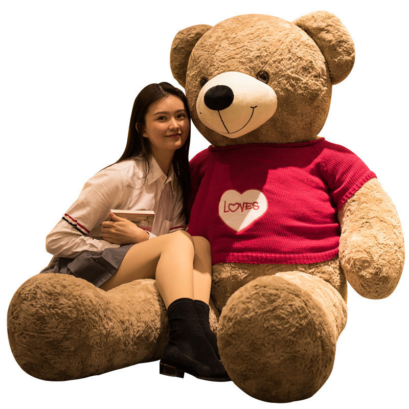 Large Teddy Bear Doll Plush Toy Hug Bear Oversized Doll Bear Valentine's Day Confession Gift for Women