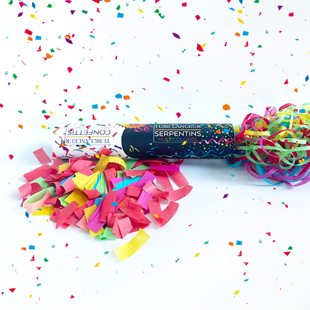 双手抛彩带蜘蛛丝一端五彩纸屑气氛用品 结婚节日礼庆魔术礼花棒