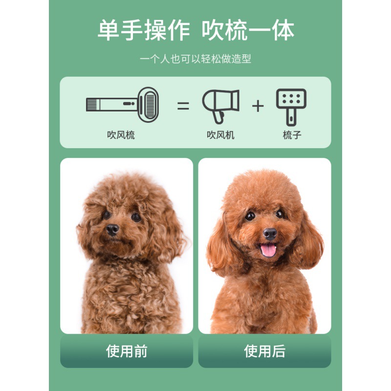 Pet Drying Hair Dryer Blowing Hair Pulling All-in-One Machine Quick-Drying Cat Comb Artifact Dog Dryer Special Mute