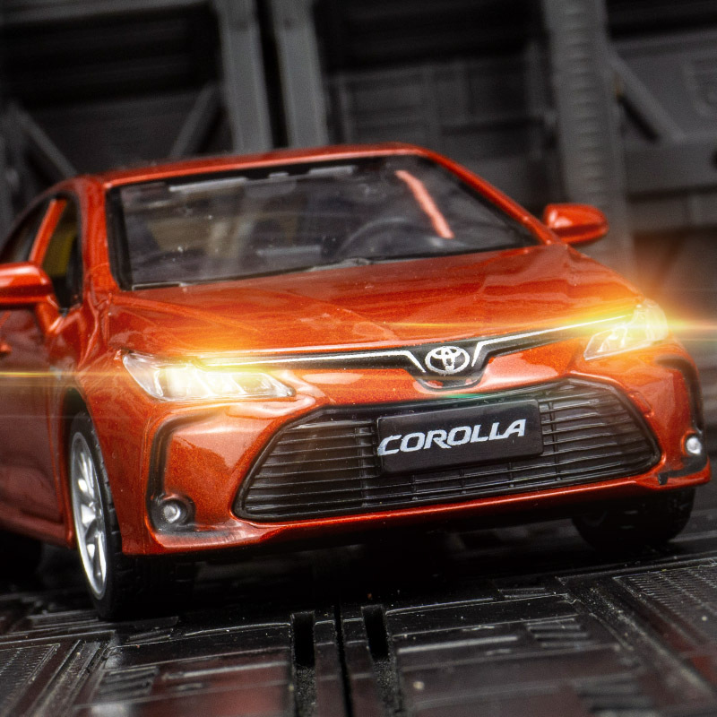 彩珀88432仿真丰田卡罗拉 toyota carola轿车合金汽车模型车玩具