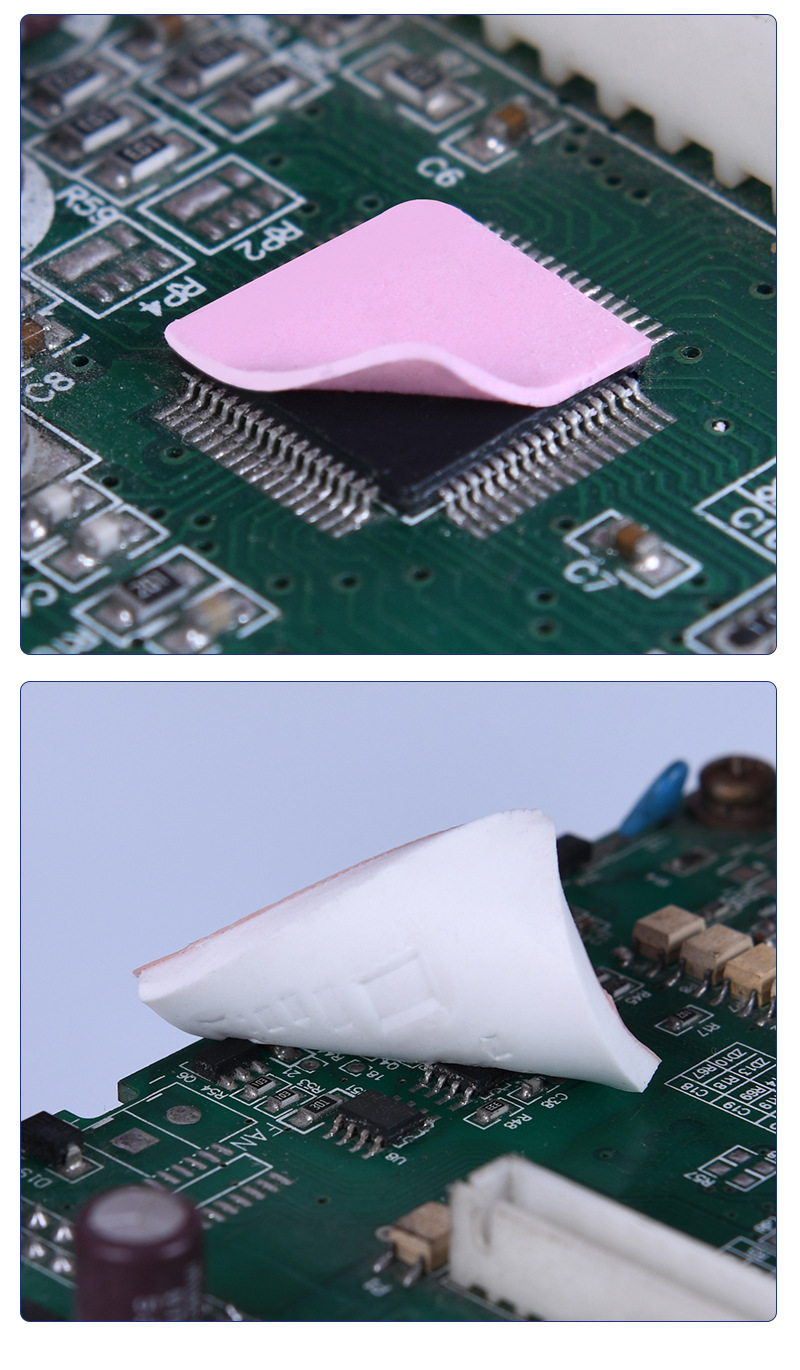 厂家现货 导热硅胶片笔记本电脑cpu散热材料 散热硅胶垫 绝缘硅胶