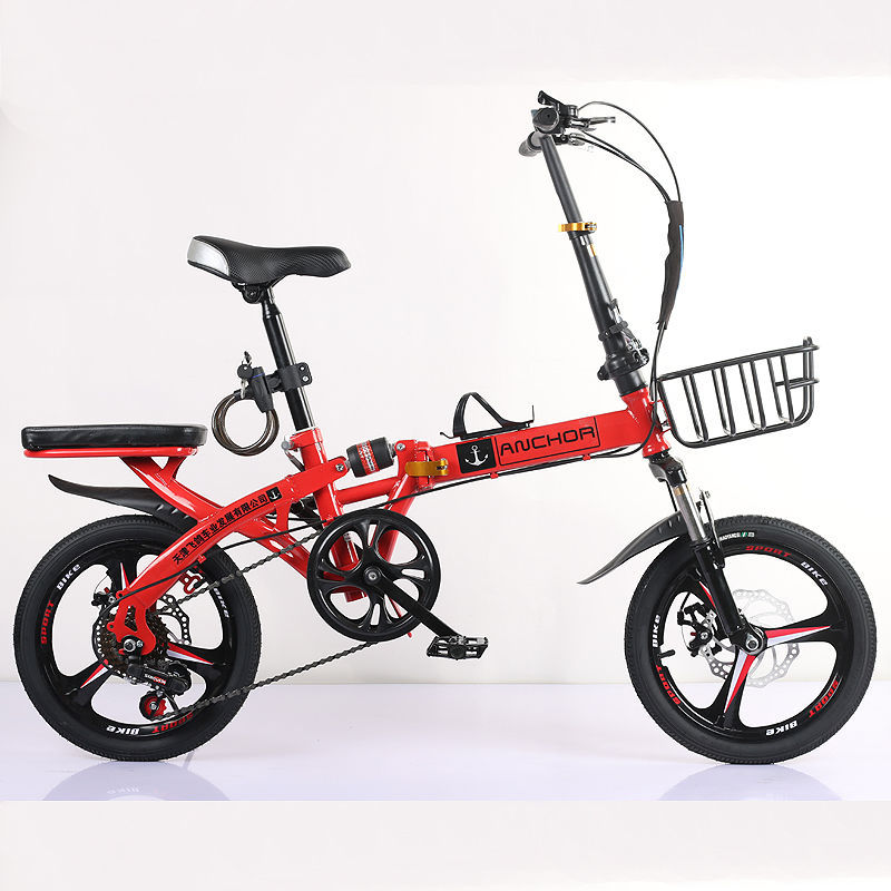 飞鸽/铁锚折叠自行车16/20寸成人学生男女式变速超轻便携迷你单车