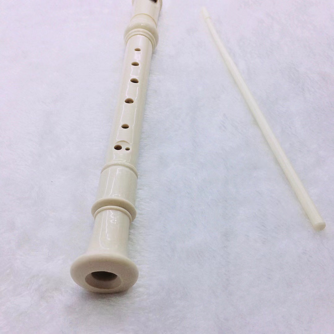 Factory Wholesale 8-Hole German Ivory White Clarionet Children's Practice Introduction Flute Primary and Secondary School Students' Music Teaching Aids