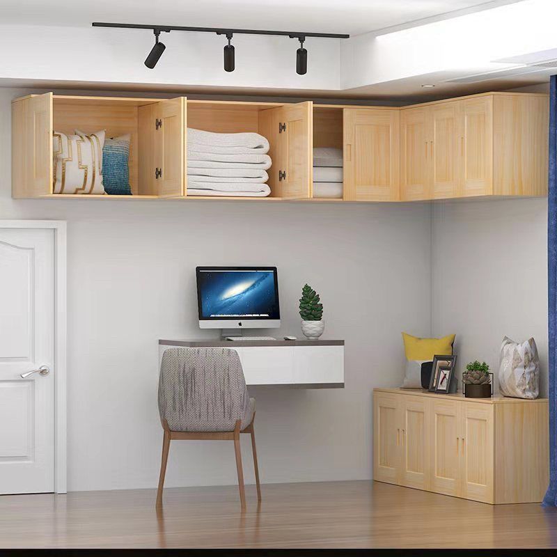 实木吊柜厨房吊柜卧室壁柜储物柜客厅底柜松木顶柜卫生间置物柜