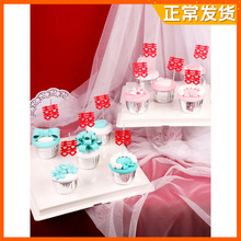 喜庆蛋糕装饰小红双喜插件中式甜品台结婚周年纪念日喜字网红插牌