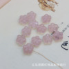 wholesale natural Pink Crystal Plum blossom Loose bead Bracelet Necklace Beading Accessories manual diy Accessories