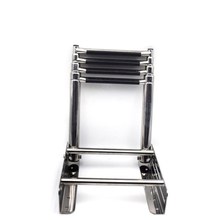 4 Step Stainless Steel Telescoping Ladder for Marine Boat Un