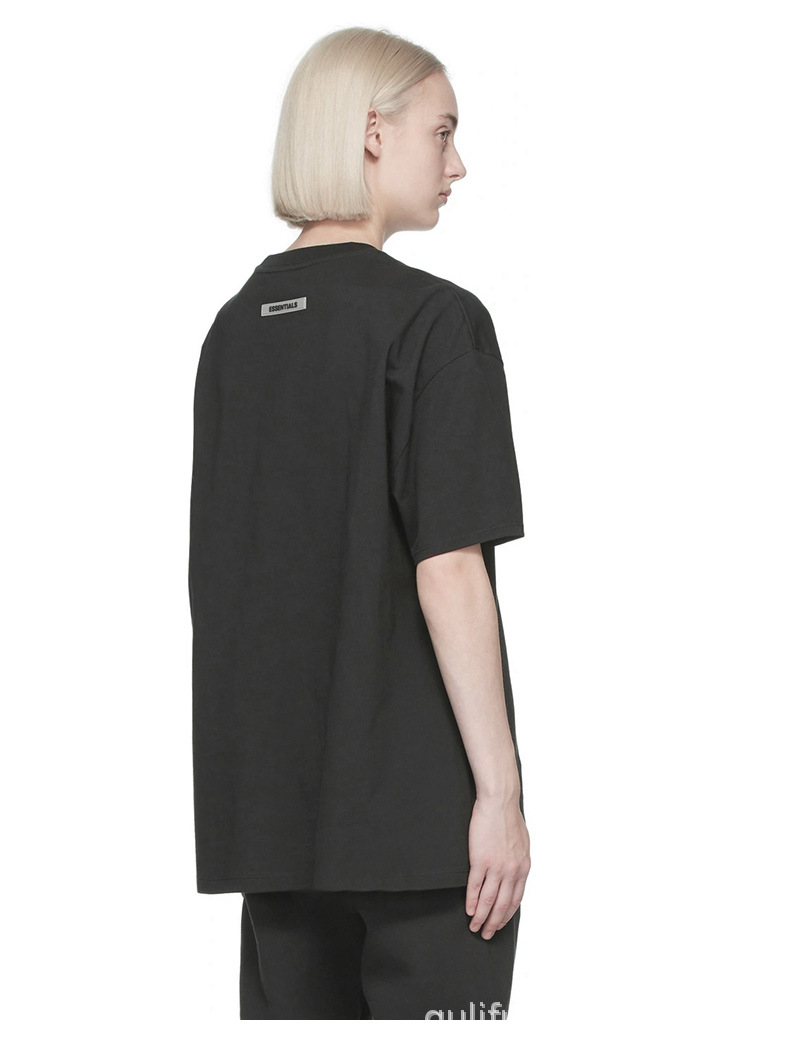 fog essentials fear of god第七季复线字母压胶棉质短袖男女t恤