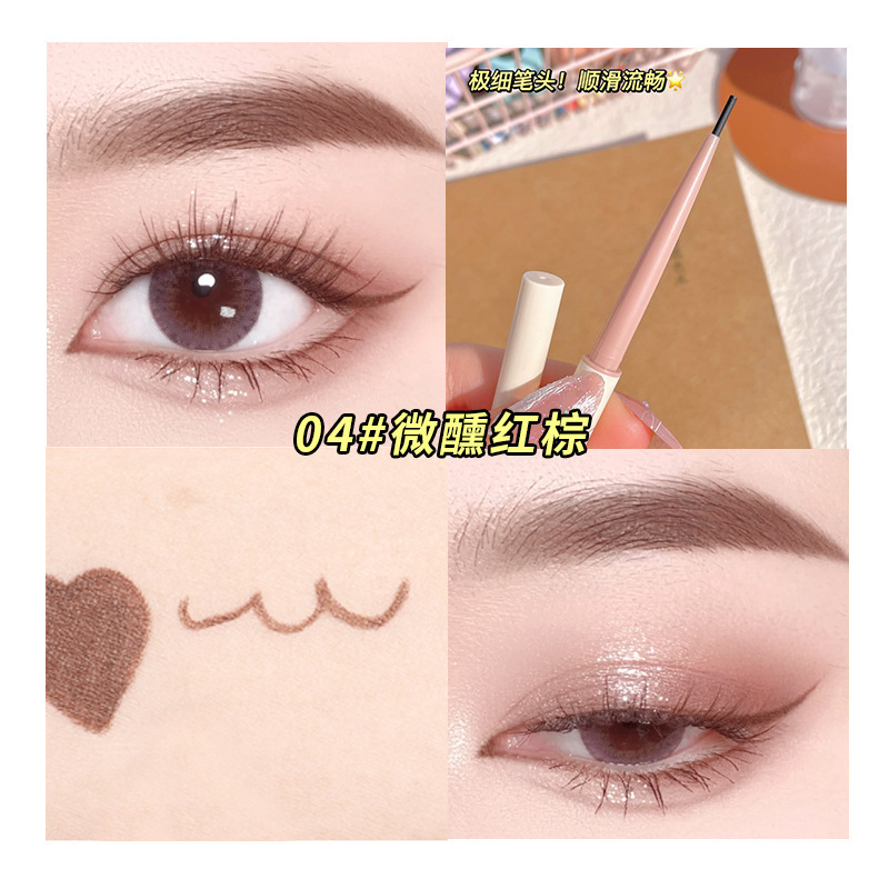 Kakashow Eyeliner Waterproof Sweat-Proof Non-Dizzy Makeup Very Fine Smooth Color Eyeliner Color Color Girl