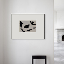 乔治布拉克 小众艺术文艺风格挂画小画抽象 日式民宿餐厅卧室壁画