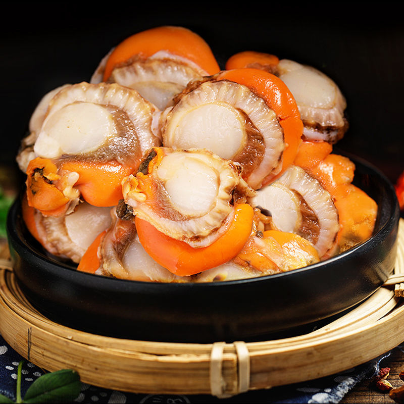 【抖音快手网红带货】山东扇贝肉红贝长岛红贝肉冷冻200g/袋10%冰