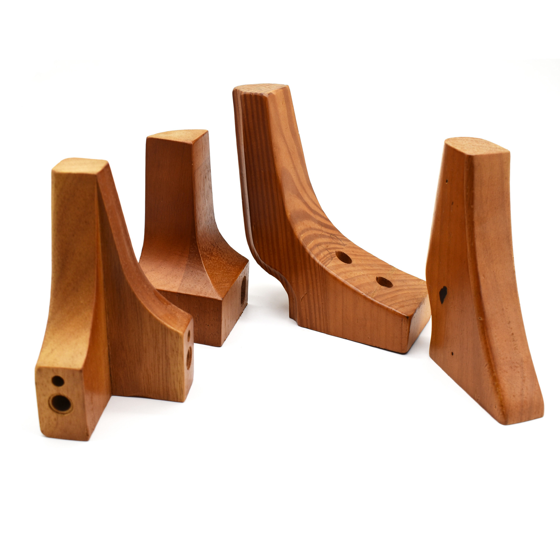 直供沙发木脚实木沙发方脚轻奢铜套木脚7字形沙发木脚桌椅木脚