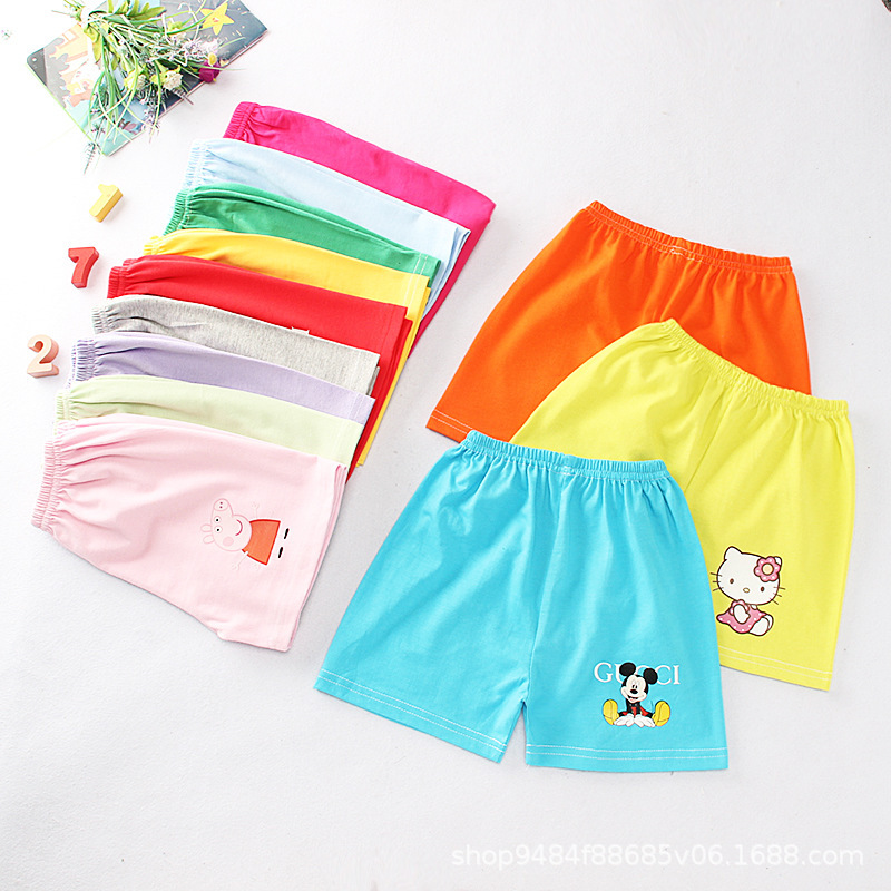 Foreign Trade Children's Wear Cotton Shorts Wholesale Sales Volume Product Stock Children's Clothing Summer Shorts Wholesale Stall Supply Running Rivers and Lakes