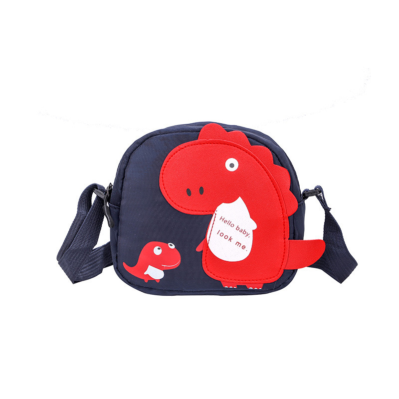 Children's Bag Cartoon Korean Little Dinosaur Shoulder Bag Cute Boys and Girls Fashionable Stylish Cartoon Crossbody Small Bag