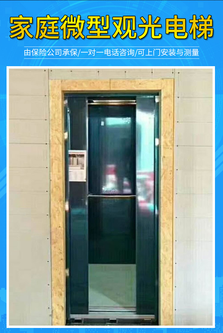 定制家用电梯二层液压式家庭微型观光电梯曳引家用小型电梯二层