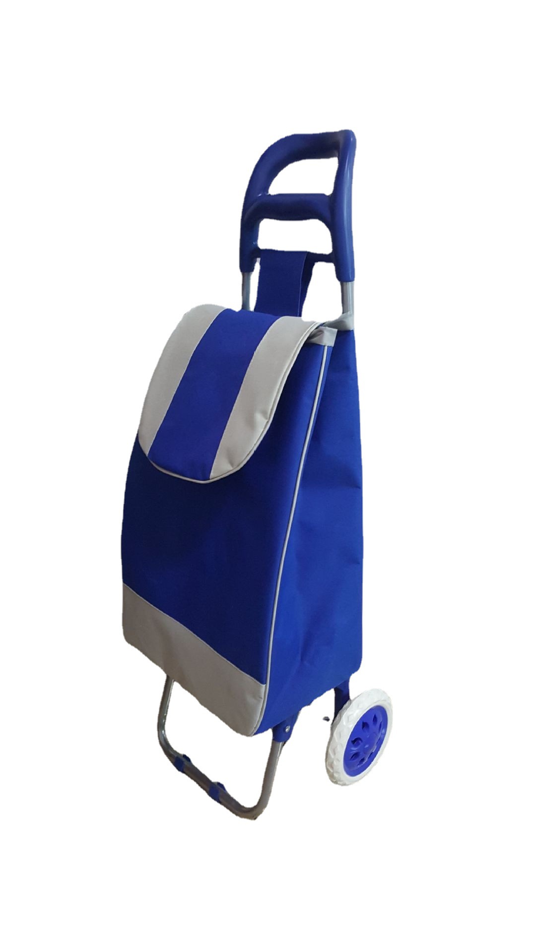 超市折叠拉杆购物车 购物袋收纳箱手推车买菜车生活用品厂家