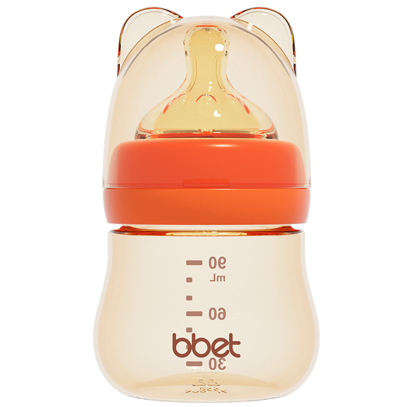 Newborn Drop-Resistant Newborn Baby Feeding Bottle Wide Mouth Baby Anti-Flatulence Feeding Bottle Mini Drinking Water No-Spill Cup