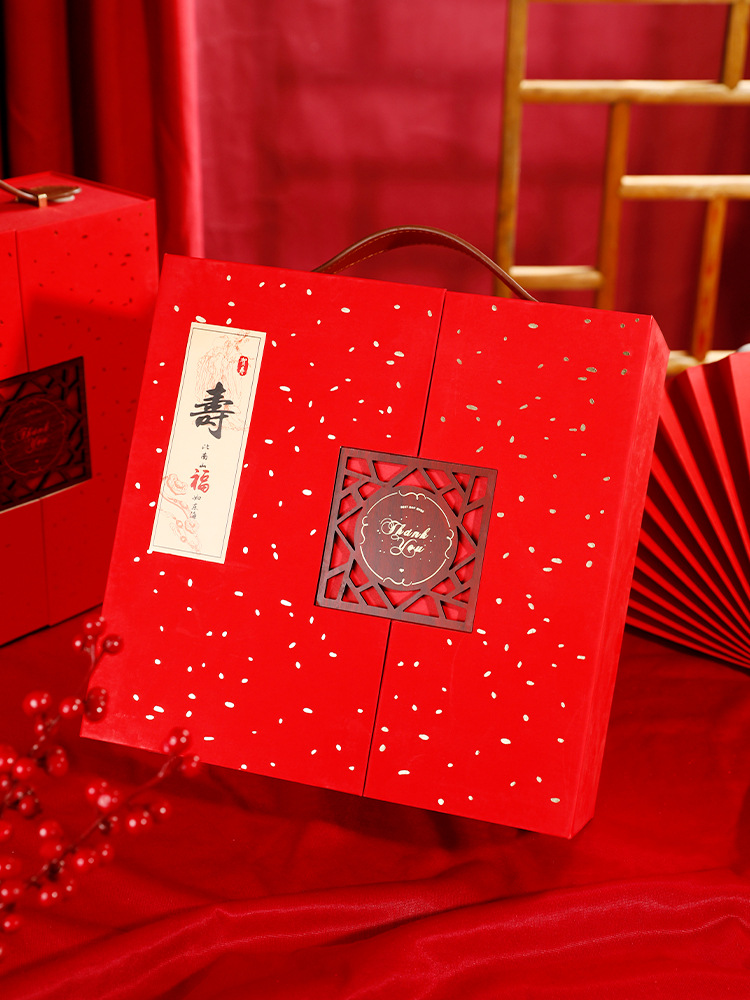 寿宴回礼礼盒老人607080岁生日过大寿答谢礼品智能寿碗寿宴伴手礼