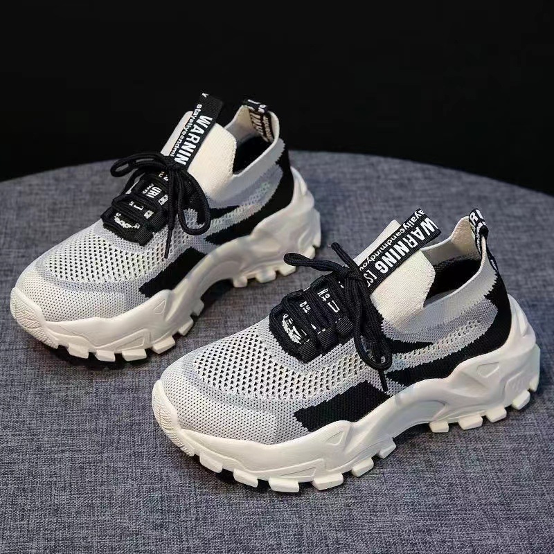 New Platform Dad Shoes Single Cotton Optional Stylish Mom Shoes Spring Summer Trendy Sneaker Foreign Trade Coconut Shoes