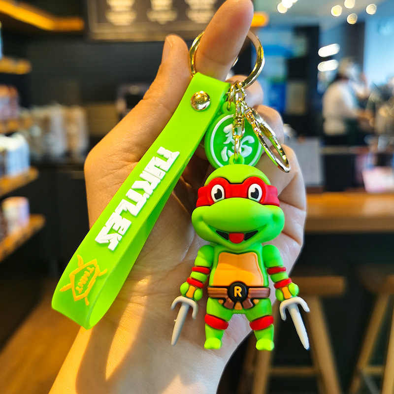 New Ninja Turtle Doll Keychain Pendant Couple Small Gift Car Pendant Yiwu Wholesale of Small Articles