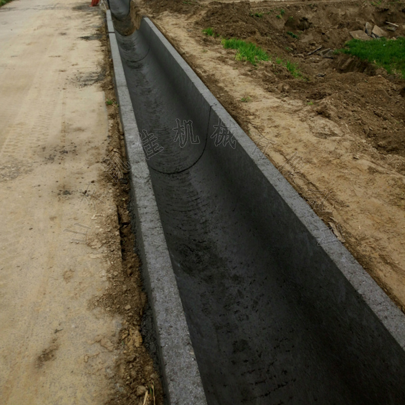 农田水渠滑模机u型渠道成型机 村镇混凝土打水渠机器小型水沟机