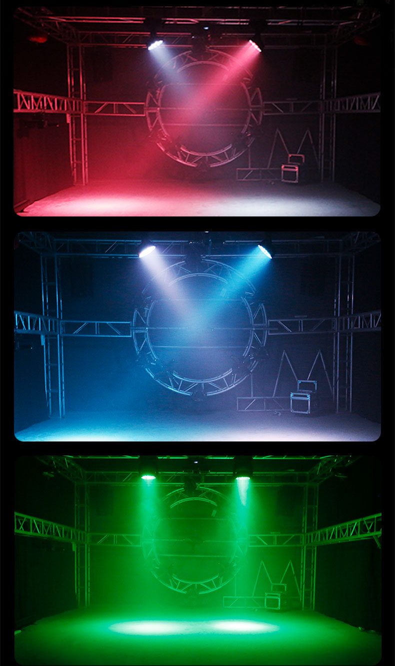 36颗调焦摇头染色灯 声控七彩led摇头灯婚庆演出灯光ktv舞台灯光