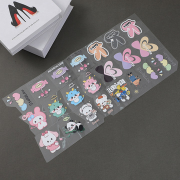 热转印水洗标服装装饰贴纸diy短袖水洗标卫衣服饰布贴材料批发