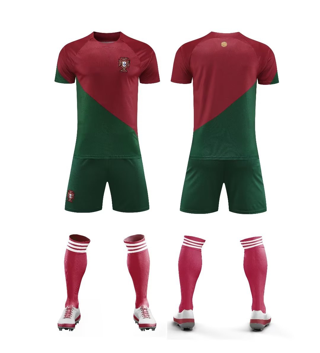 22-23葡萄牙主场国家队足球服套装男队服球衣成人童装14码-2xl