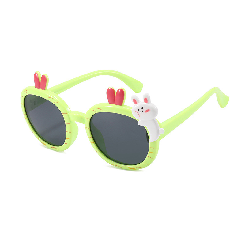 New Children's Polarized Sunglasses Cute Cartoon Silicone Sun-Resistant Sunglasses Boys and Girls Fashion Sunglasses Jc062