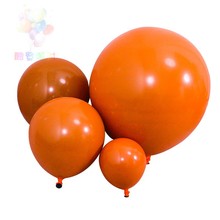 A1SD批发小红书爱马橙橘色气球链户外拱门开业气氛布置周年庆活动